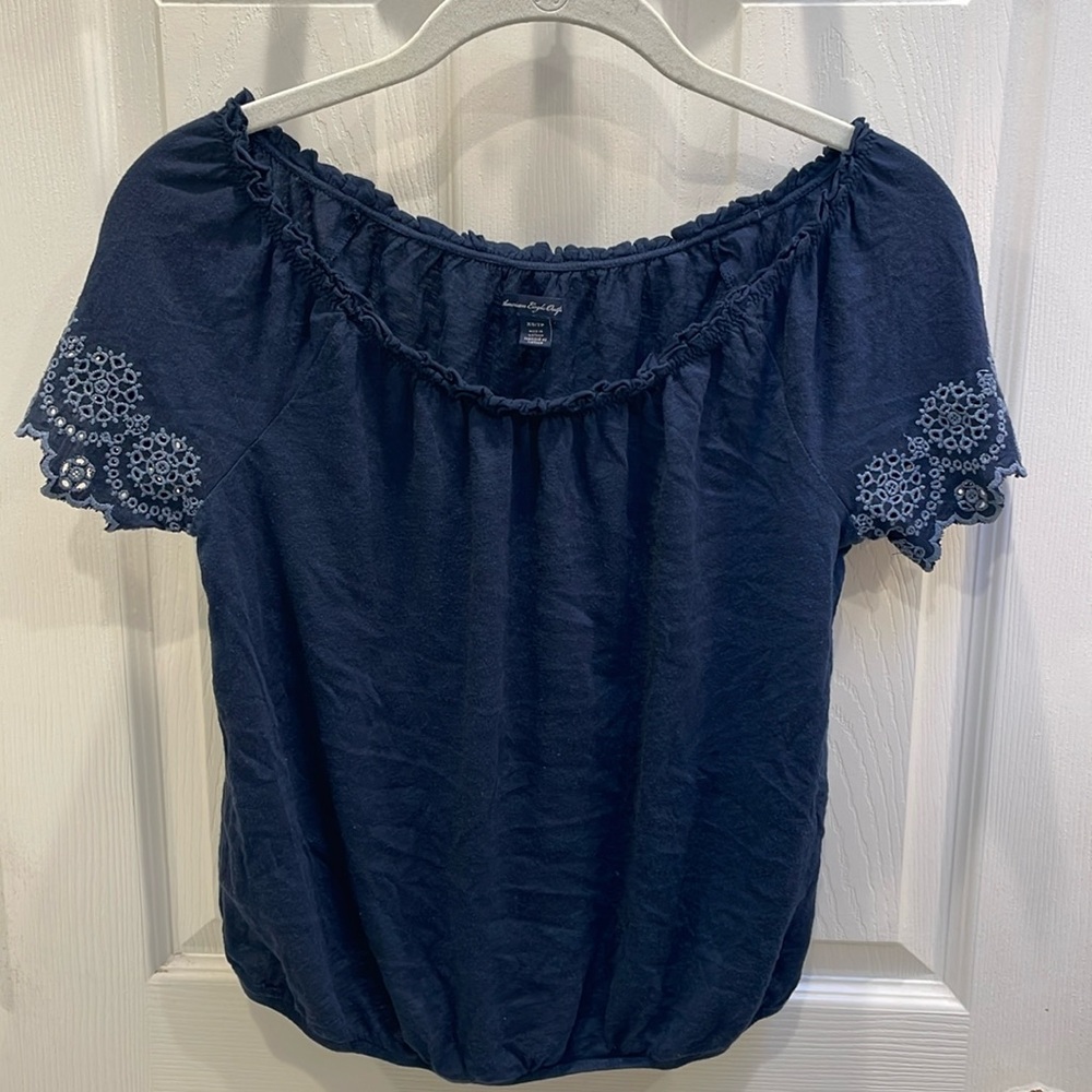 Women’s blue American Eagle Outfitters blouse, size XS